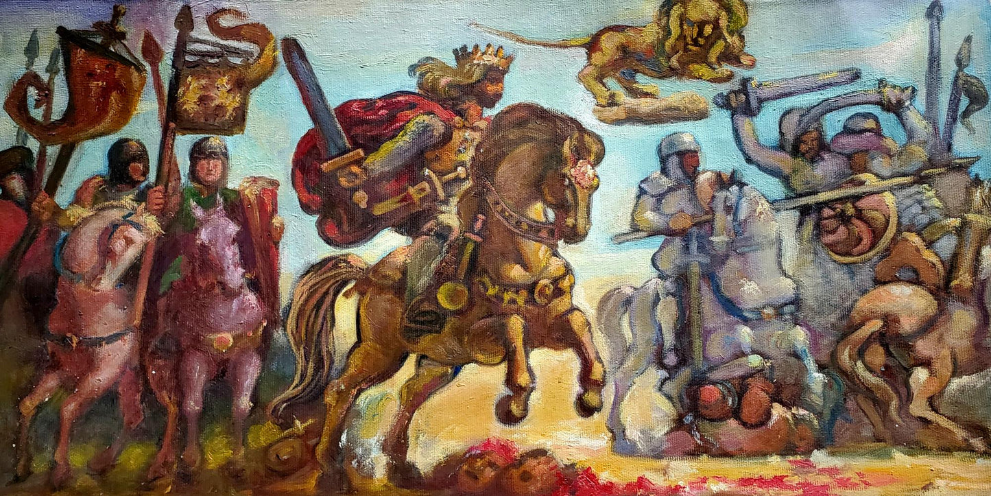 Oil painting Richard the Lionheart Daniil Litvinov