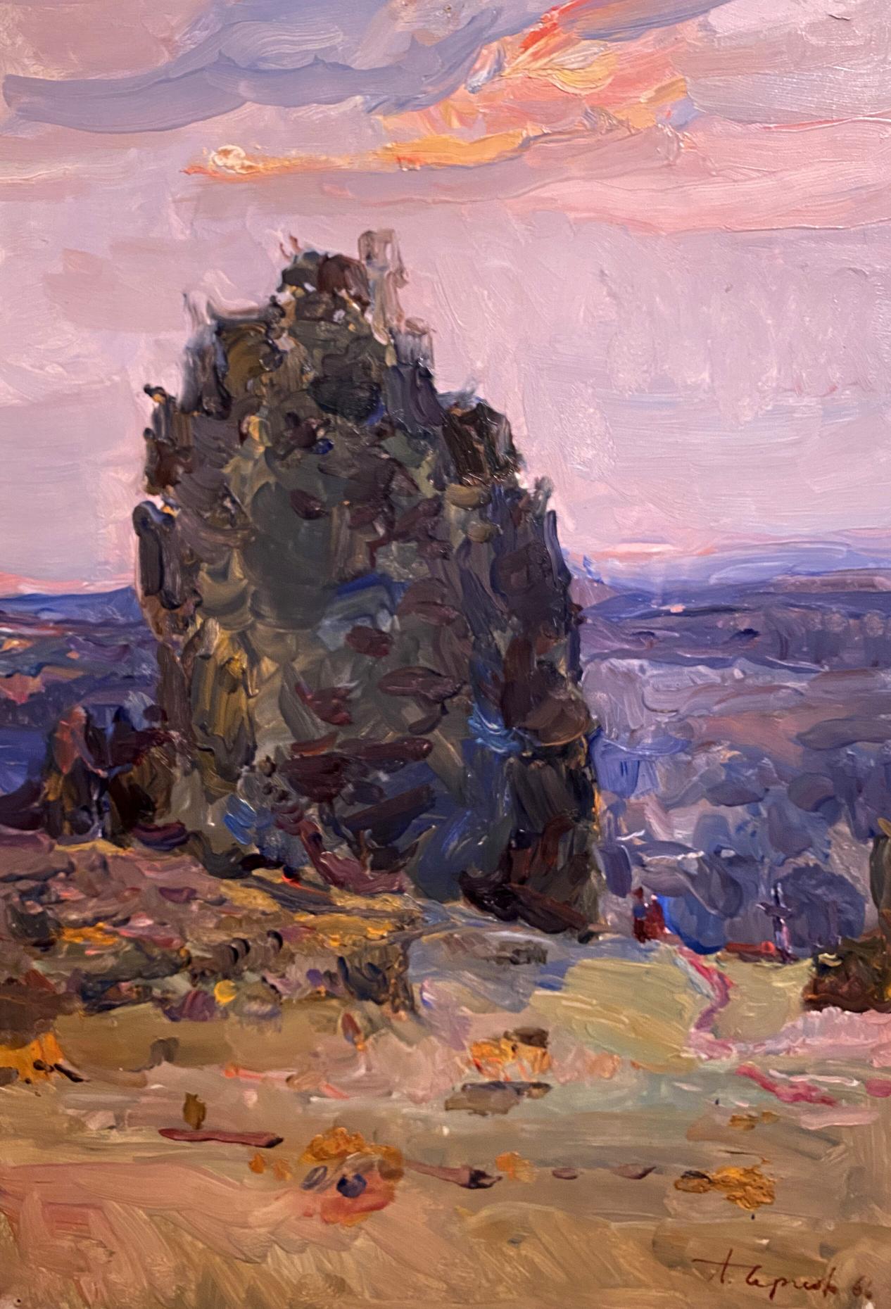 Oil painting Near the sea Leonid Chernov