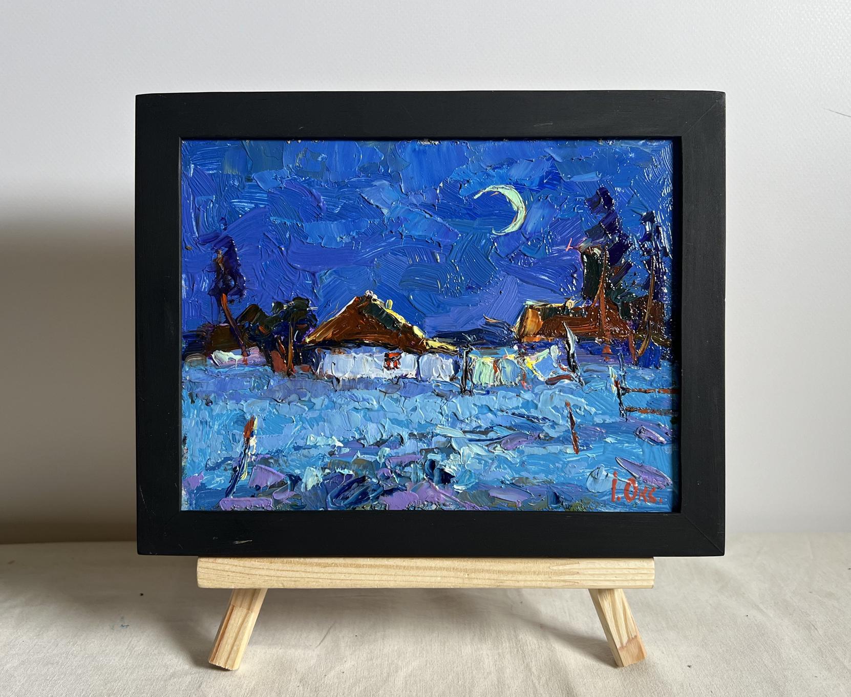 Oil painting Moonlit night Oksana Ivanyuk