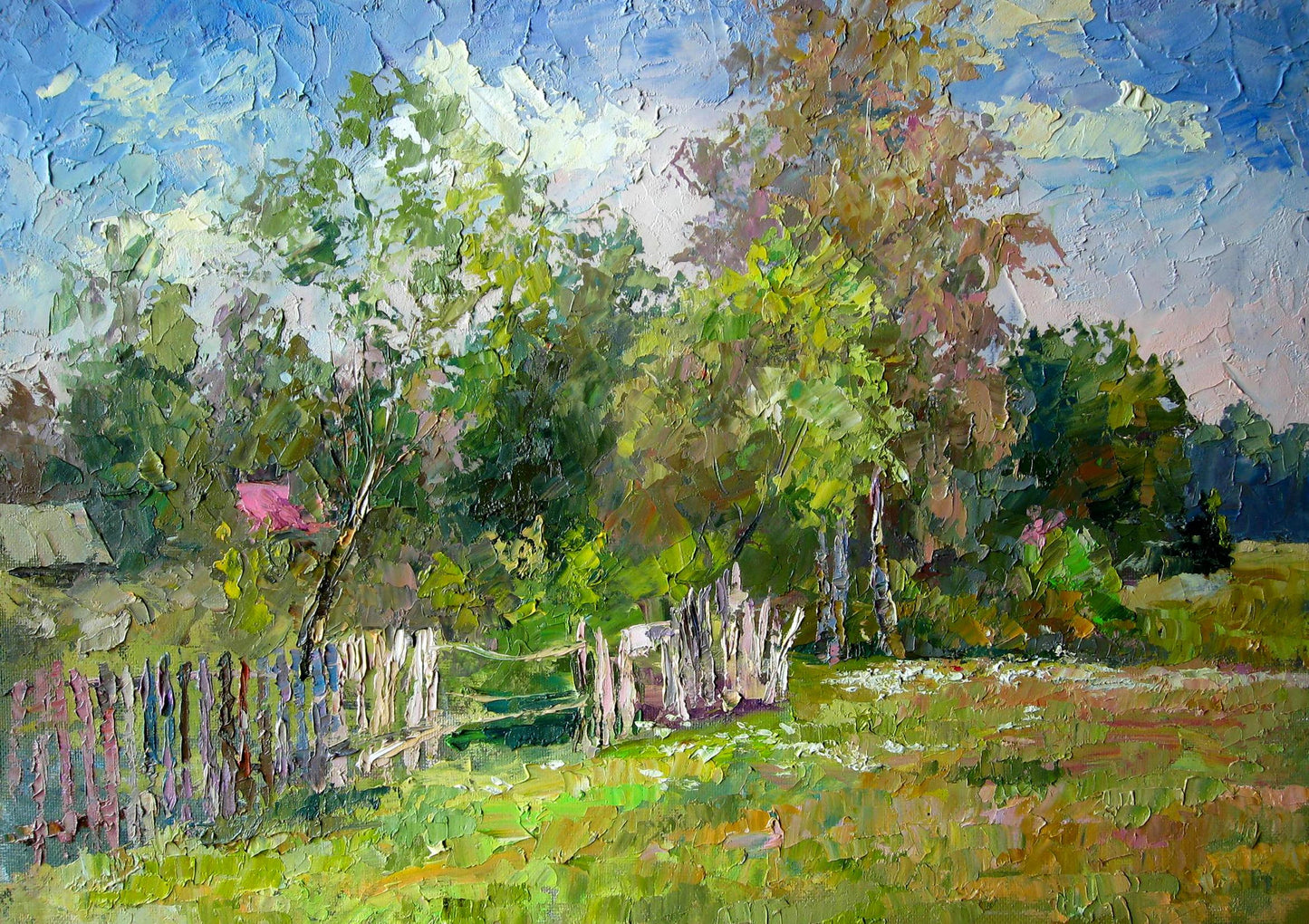 Oil painting On the outskirts Boris Serdyuk