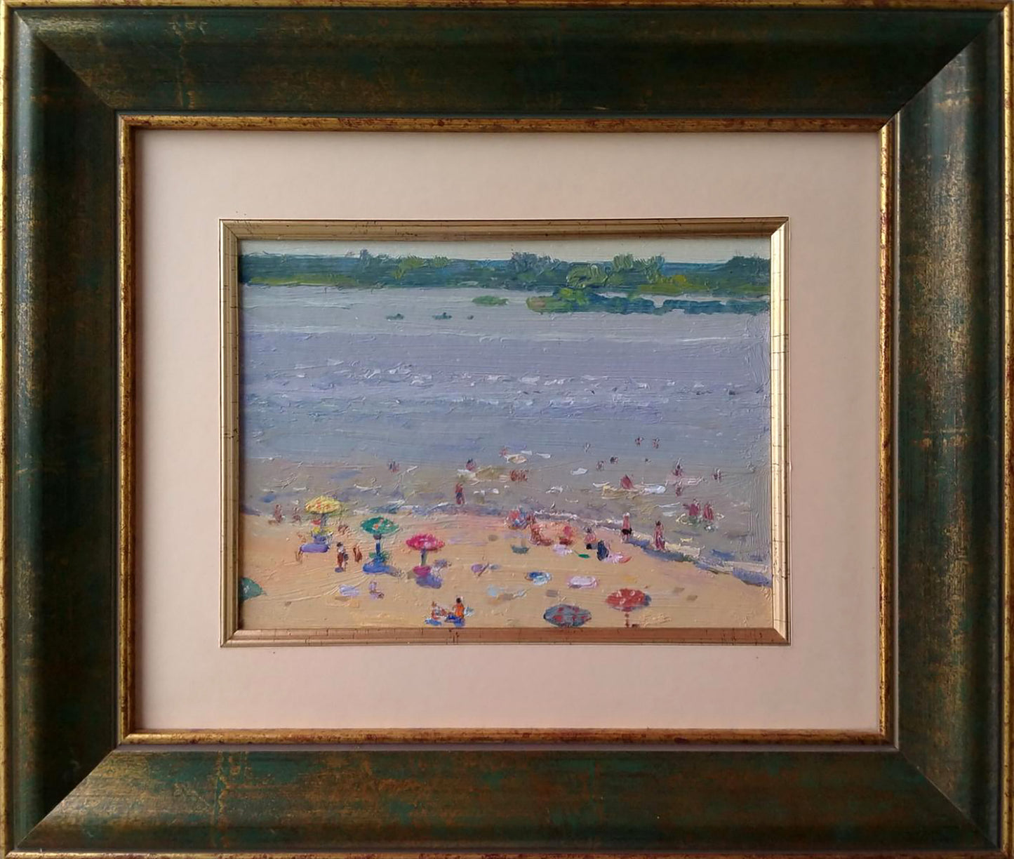 Oil painting City beach Yury Konovalov