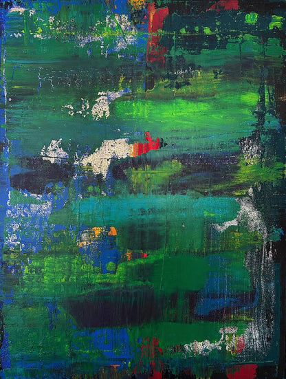 Acrylic painting Walk in the forest Olga Melezhik