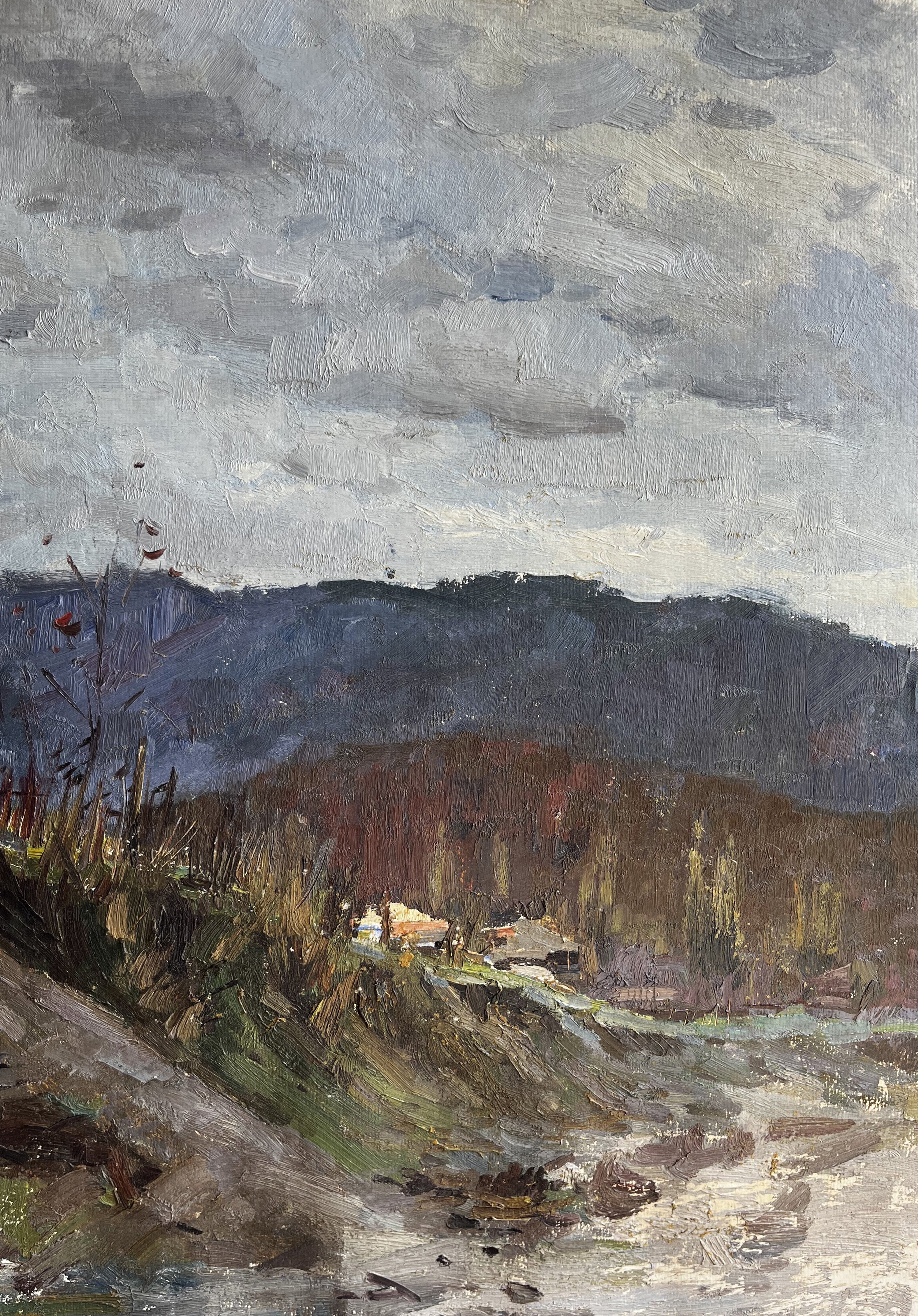 Oil painting Autumn in the mountains Boris Spornikov