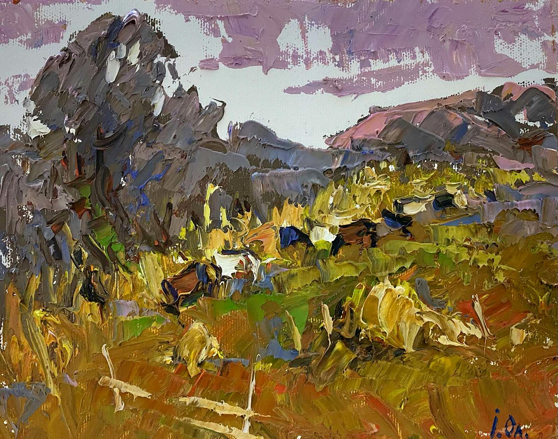 Oil painting On the autumn slopes Alex Ivanyuk