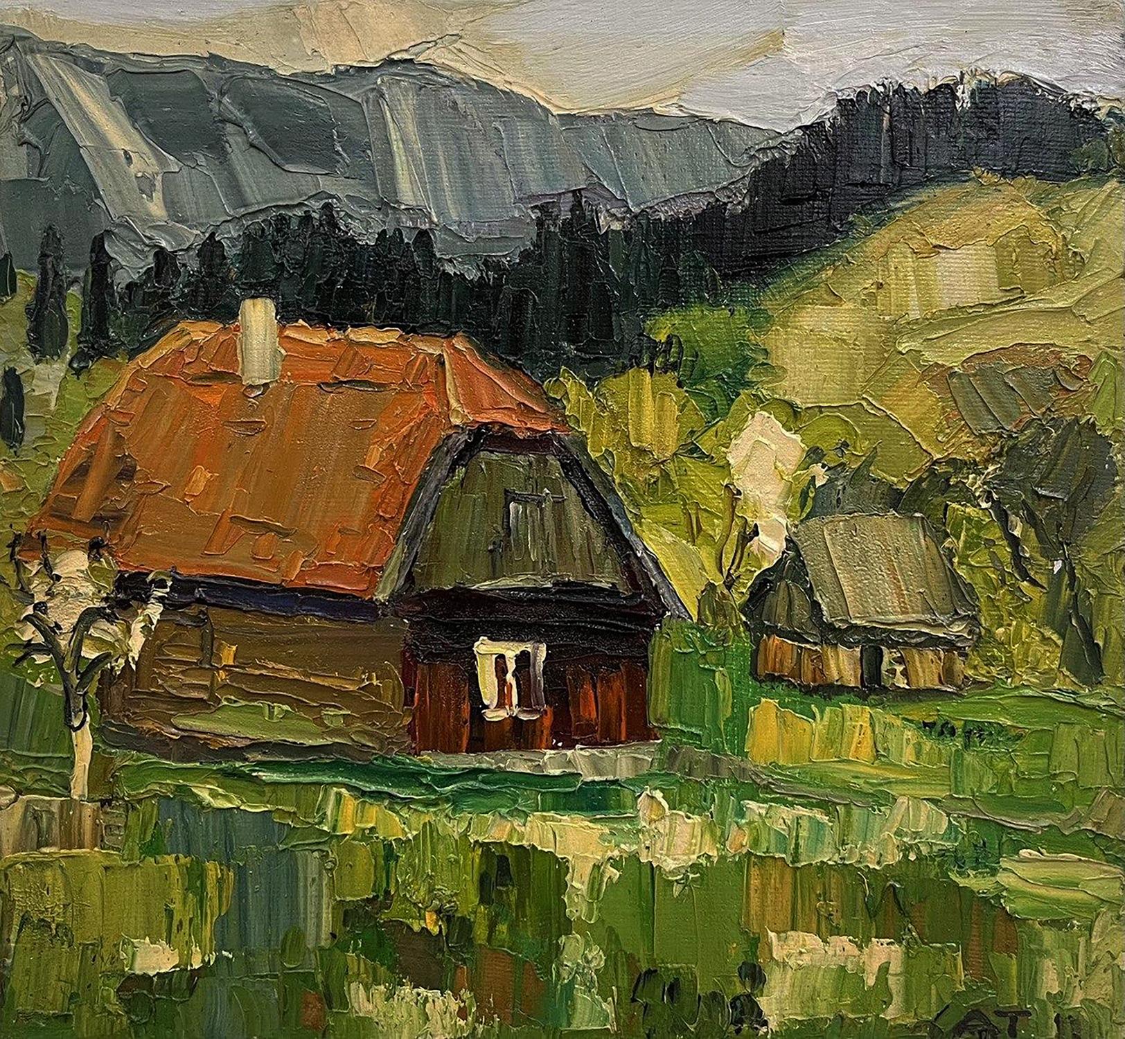 Oil painting Spring greens Anatoly Tertychny