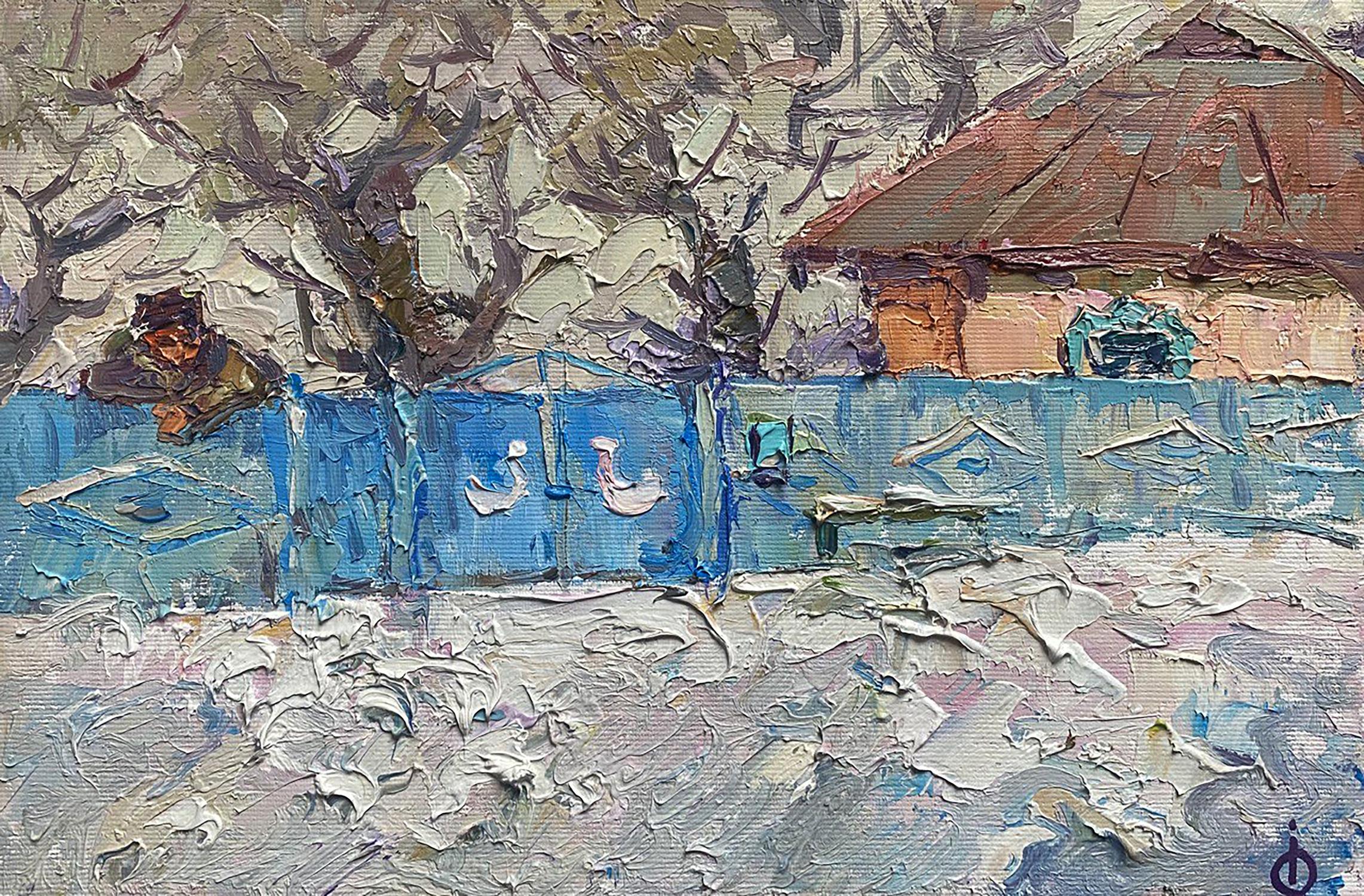 Oil painting house