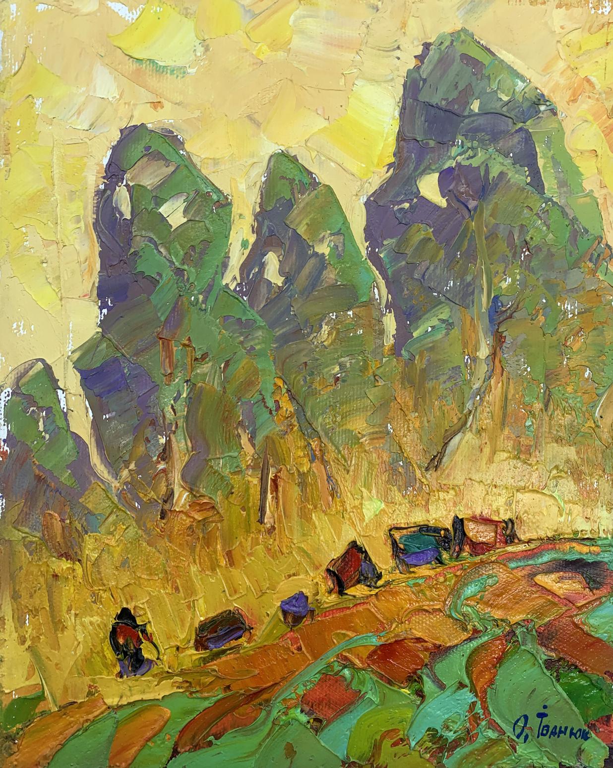 Oil painting Golden autumn fields Alex Ivanyuk