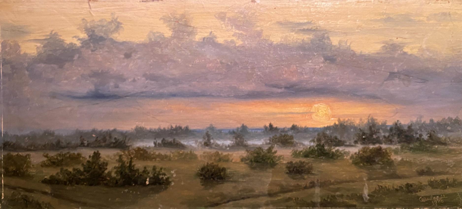 Oil painting Sunset Nikolay Sorokin