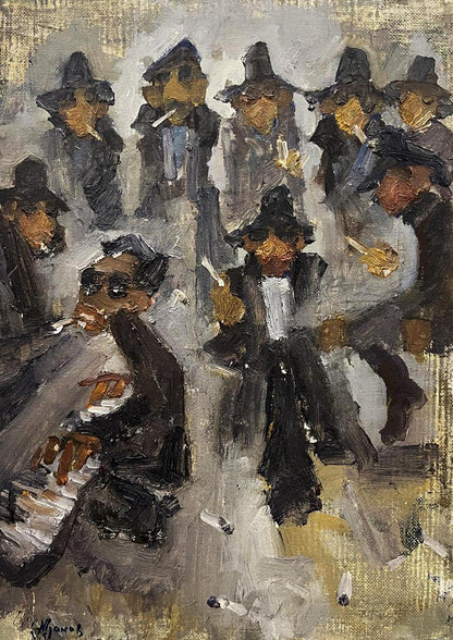 Oil painting Jazz Mikhail Zhdanov