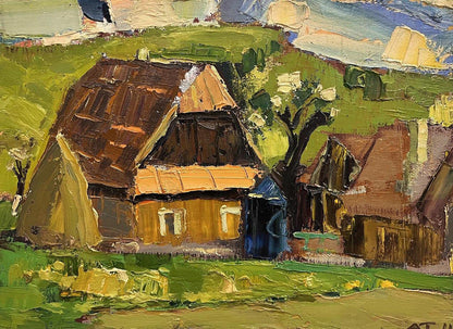 Oil painting Blue well Anatoly Tertychny