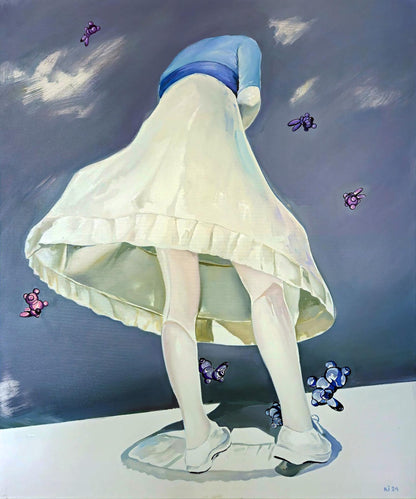 Oil painting Like catcher Igor Konovalov