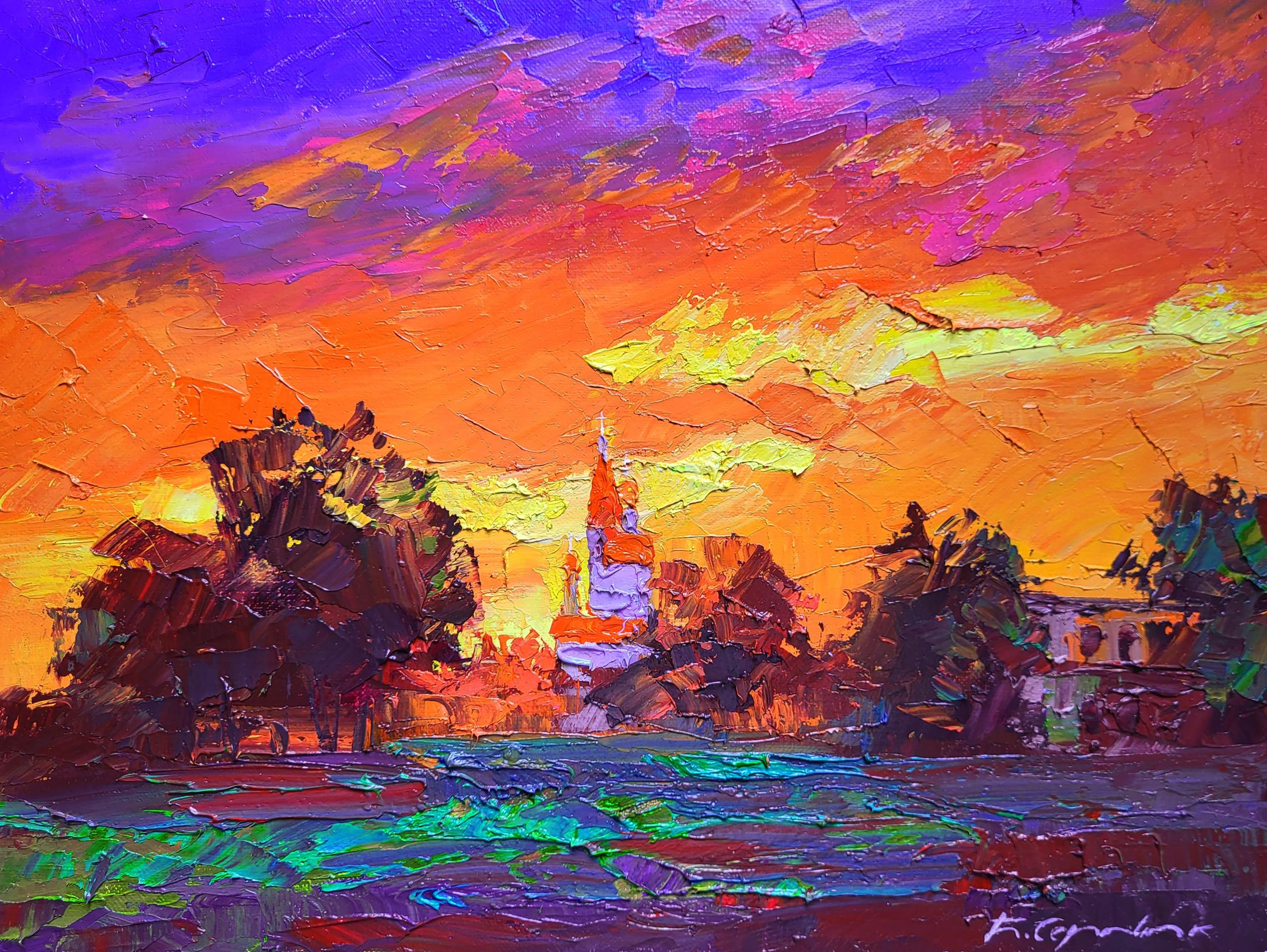 Oil painting Evening Boris Serdyuk