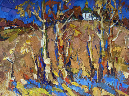 Oil painting Yellow Autumn Oksana Ivanyuk