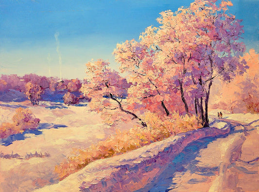Oil painting Frosty morning Boris Serdyuk