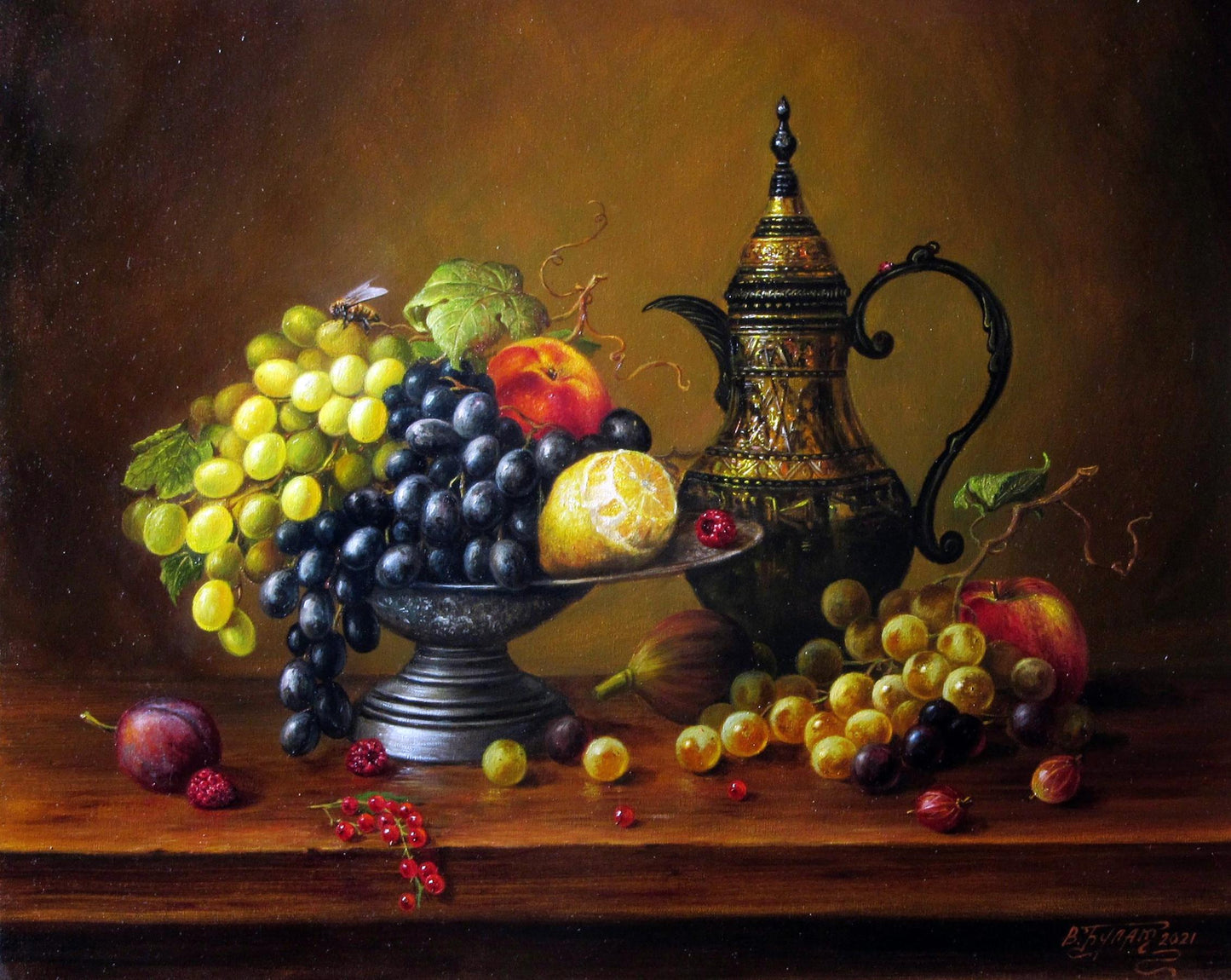 Oil painting Fruits of the earth Valeriy Bulat