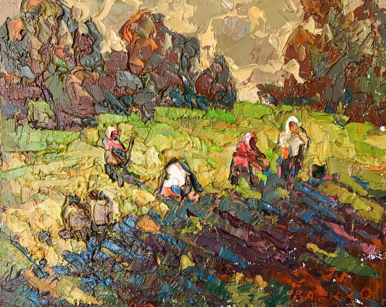 Oil painting Village days Oleksiy Ivanyuk