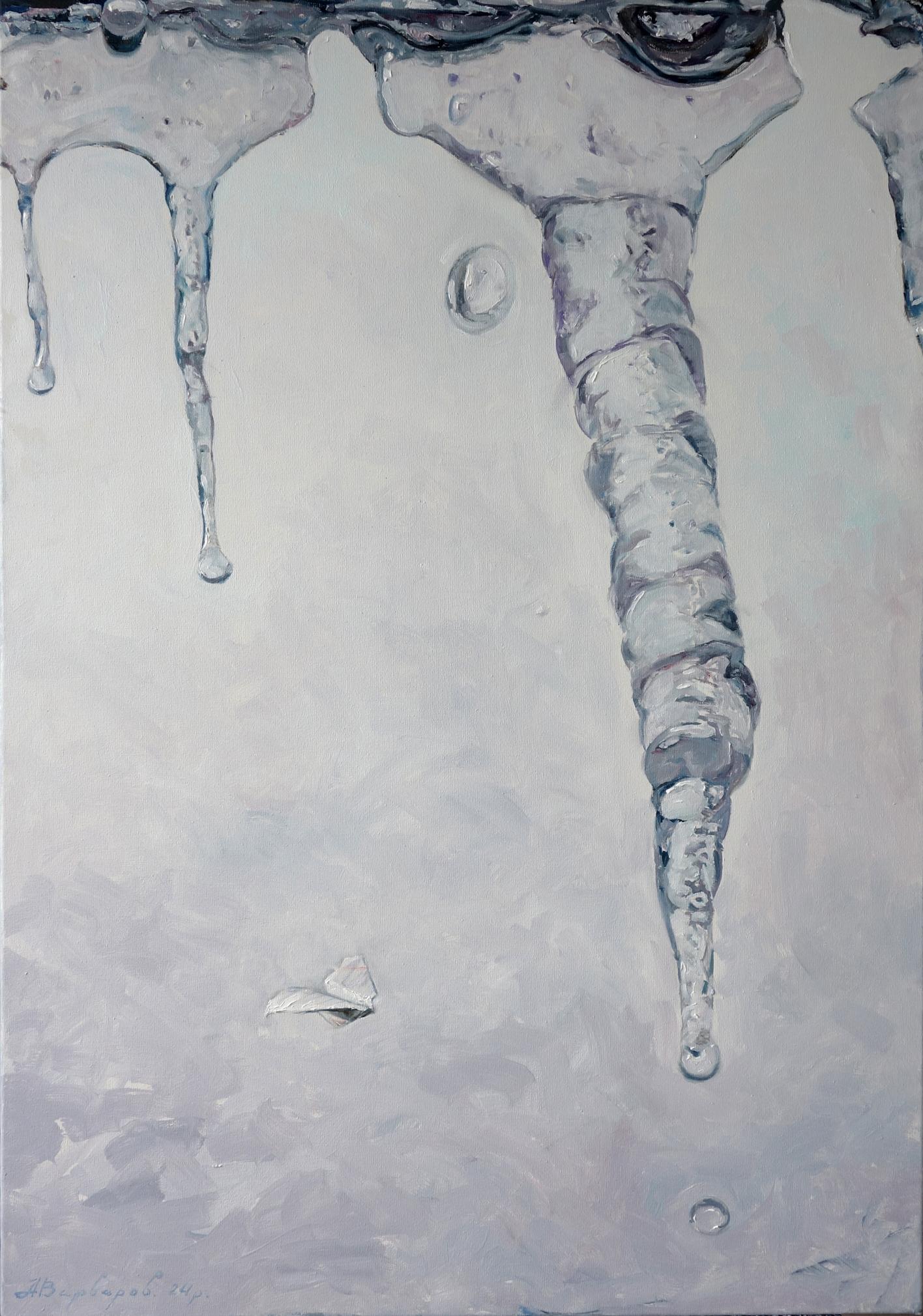 Oil painting Winter tear Anatoly Varvarov