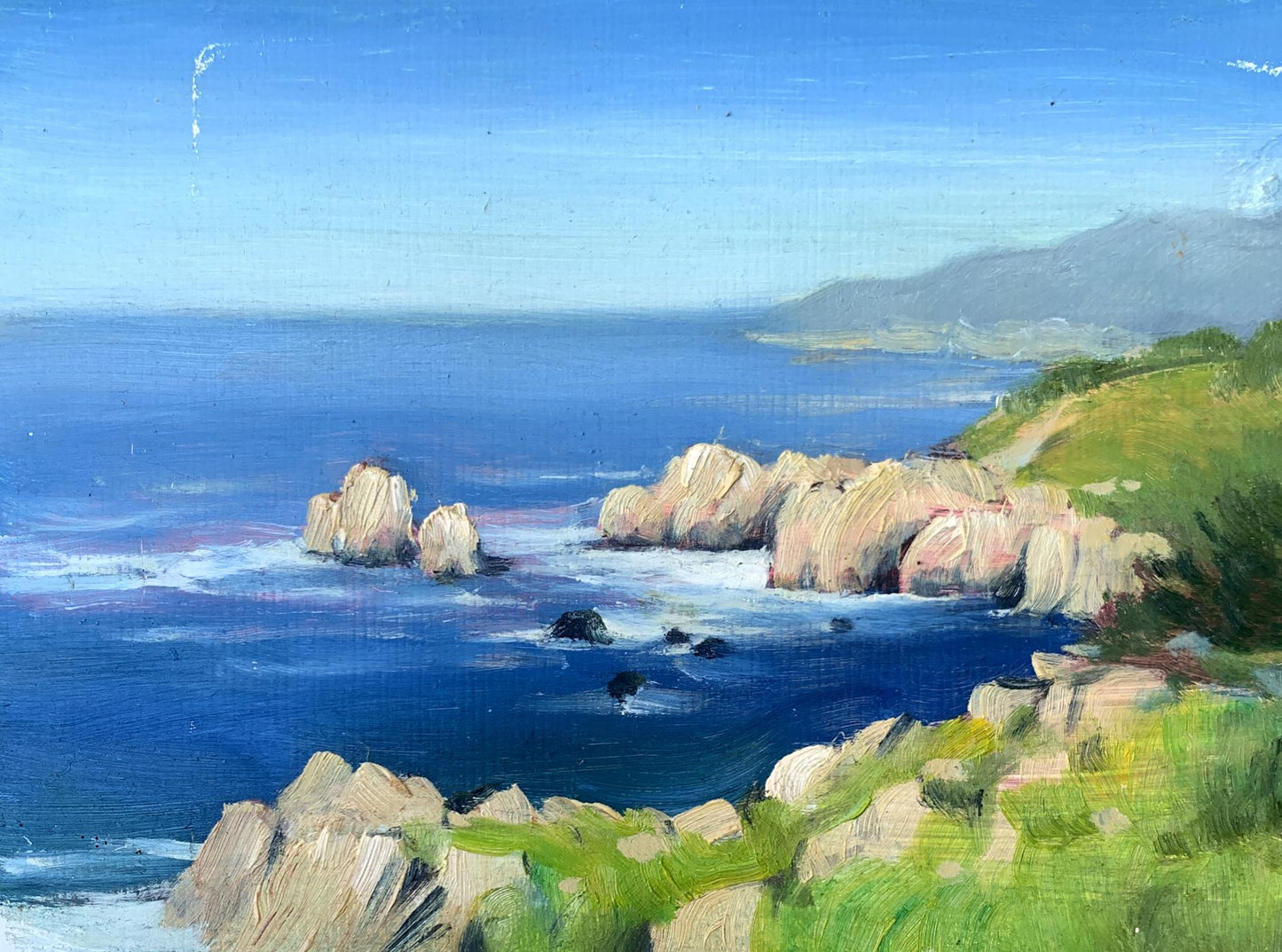 Oil painting Clear day at the coast Mykhailo Burdylo