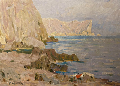 Oil painting Evening in Sudak Nikolai Bortnikov
