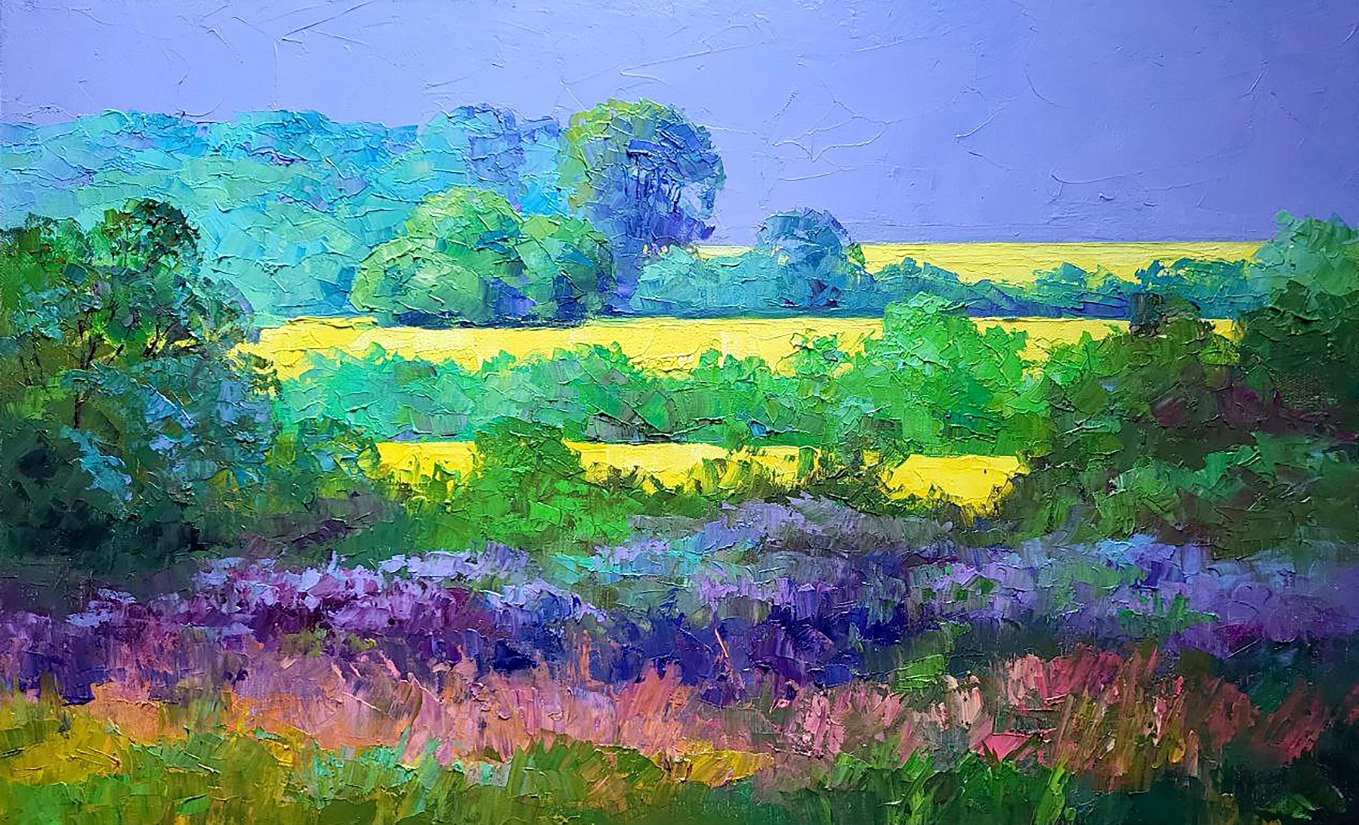 Oil painting Rapeseed fields Boris Serdyuk