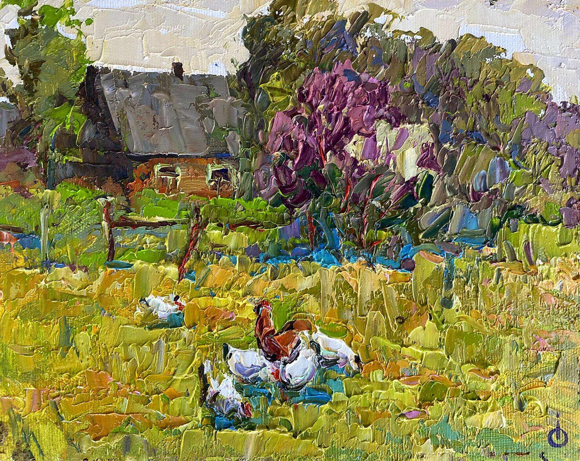 Oil painting Sunny hot day Oksana Kalenyuk