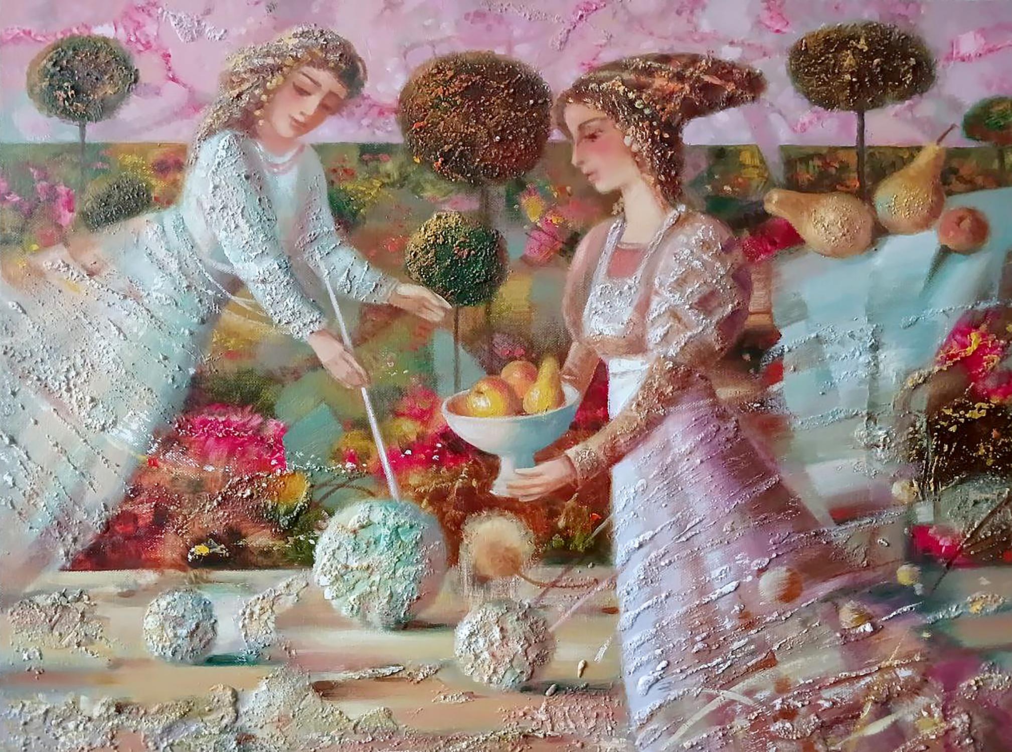 Abstract oil painting Autumn mirage Anatoly Tarabanov