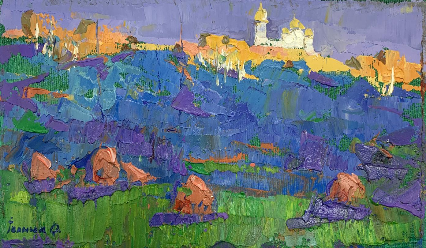 Oil painting Evening ray Oksana Ivanyuk