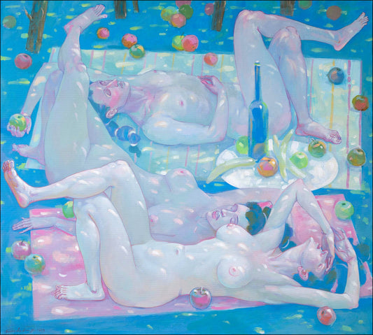Acrylic painting Paradise siesta Nicolay Butkovsky