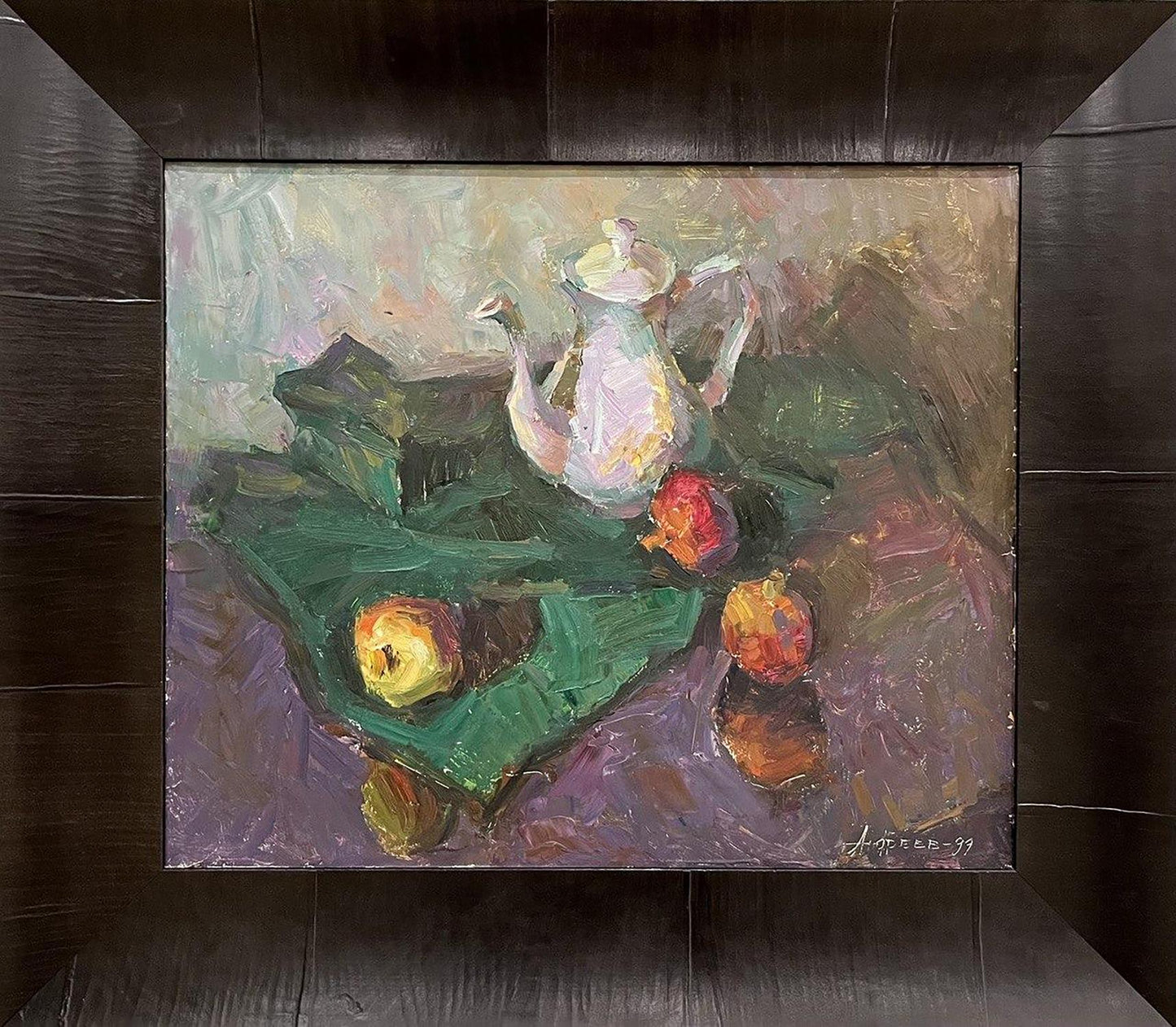 Oil painting Still life with grenades Oleksandr Andreev