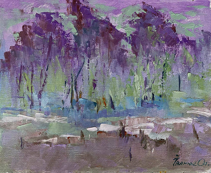 Oil painting Spring Nature Landscape 