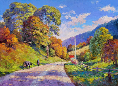 Oil painting In the Carpathians Boris Serdyuk
