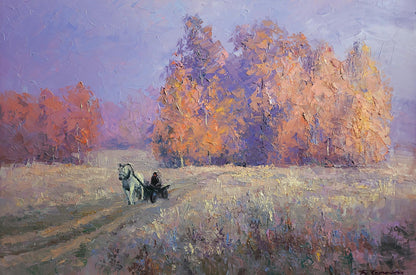 Oil painting Cold morning Boris Serdyuk