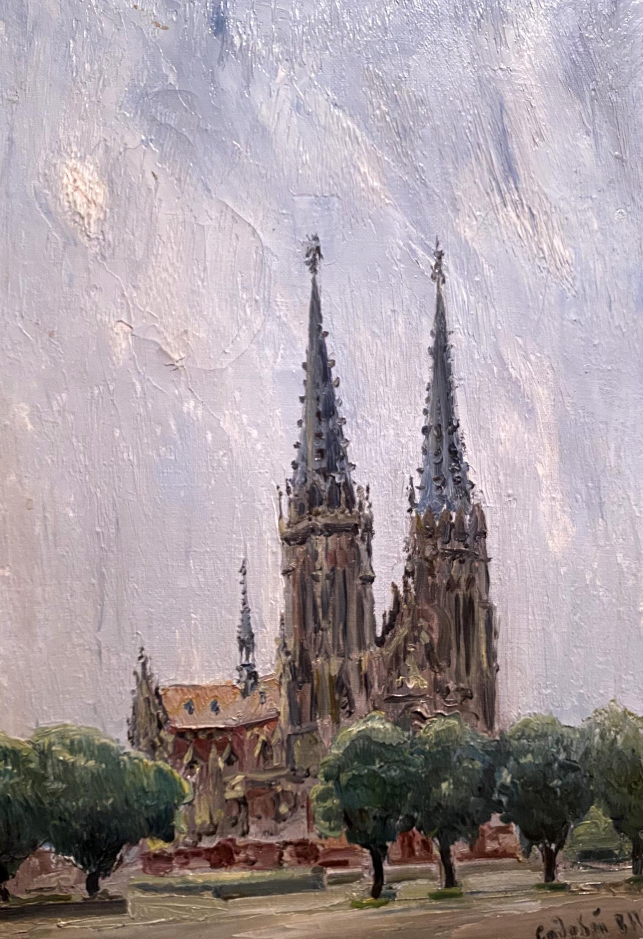 Oil painting St. Nicholas Church Vladimir Sadovoy