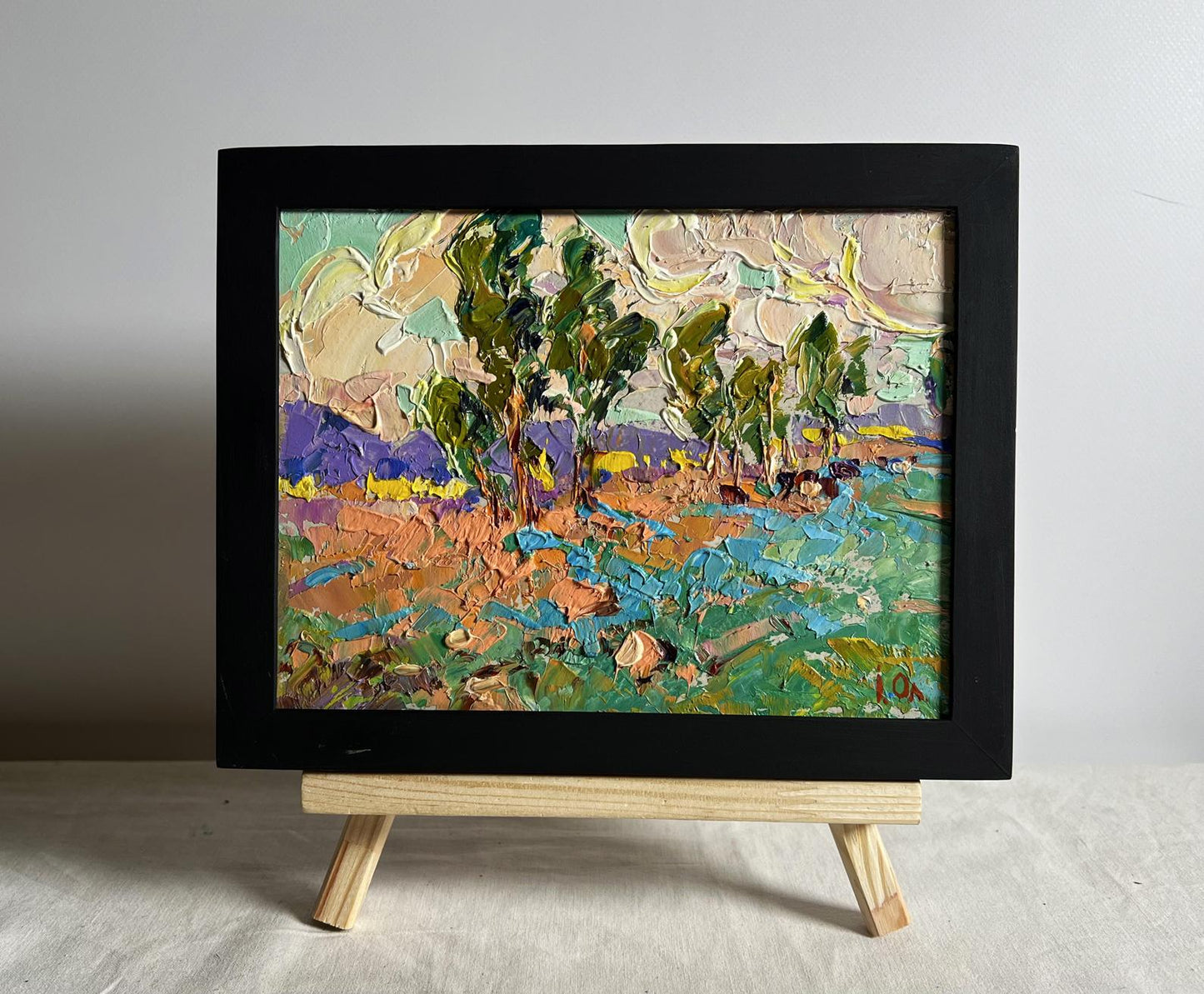 Oil painting In the autumn meadows Oleksiy Ivanyuk