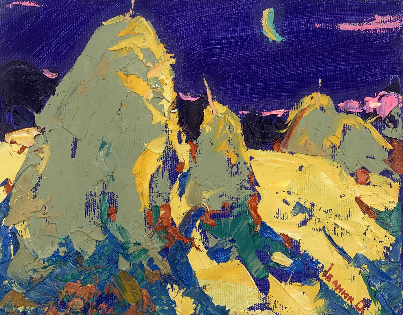 Oil painting Moonlit night Alex Ivanyuk