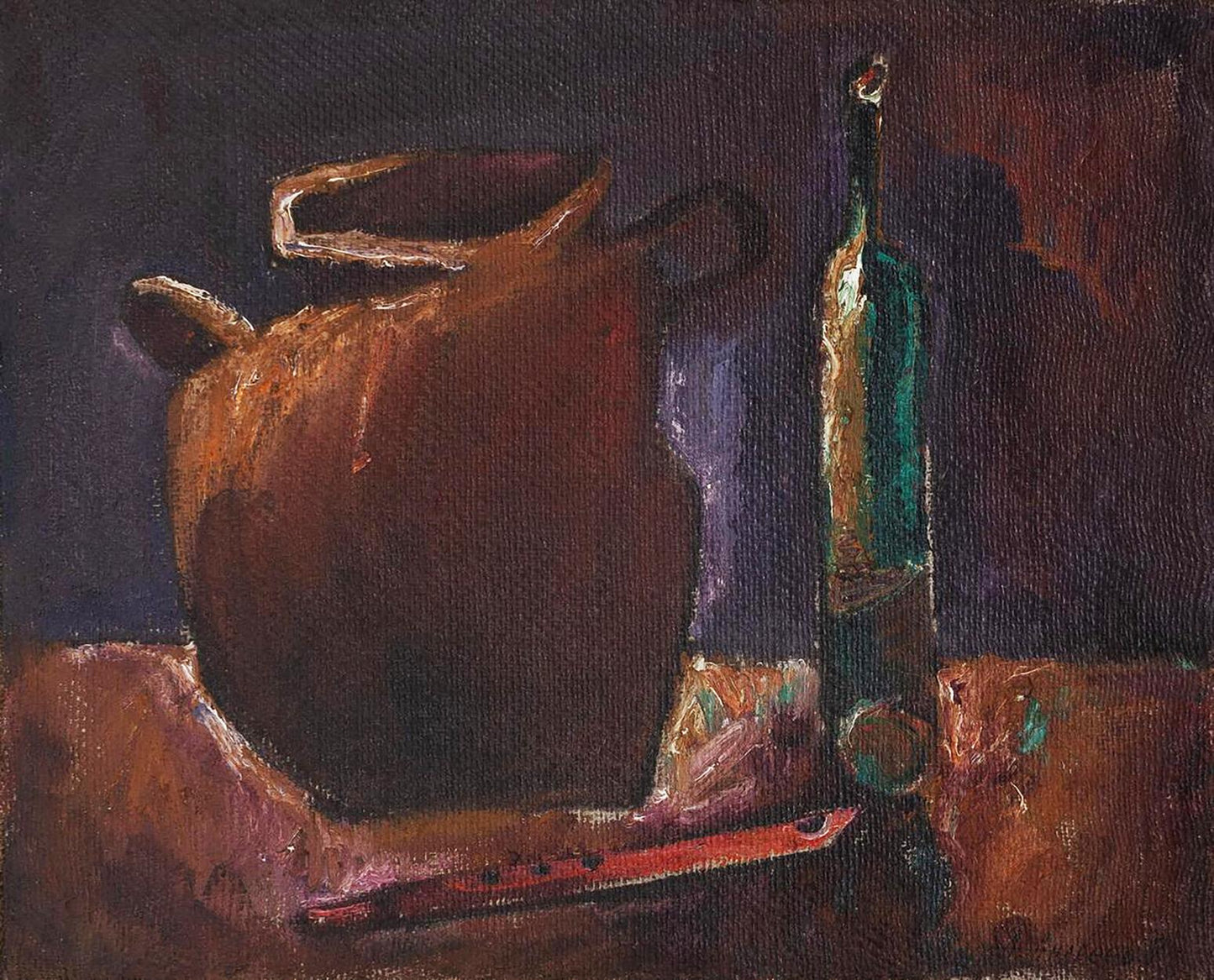 Oil painting Still life with a pipe Oleksandr Andreev