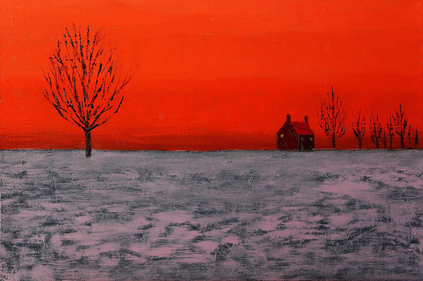 Oil painting House in the steppe Andriy Klishyn