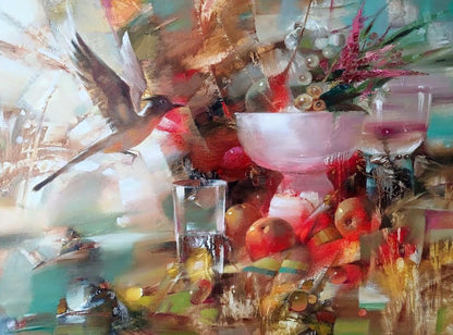 Abstract oil painting Bright morning Anatoly Tarabanov