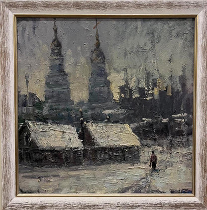 Oil painting In the village Volodymyr Pashchenko