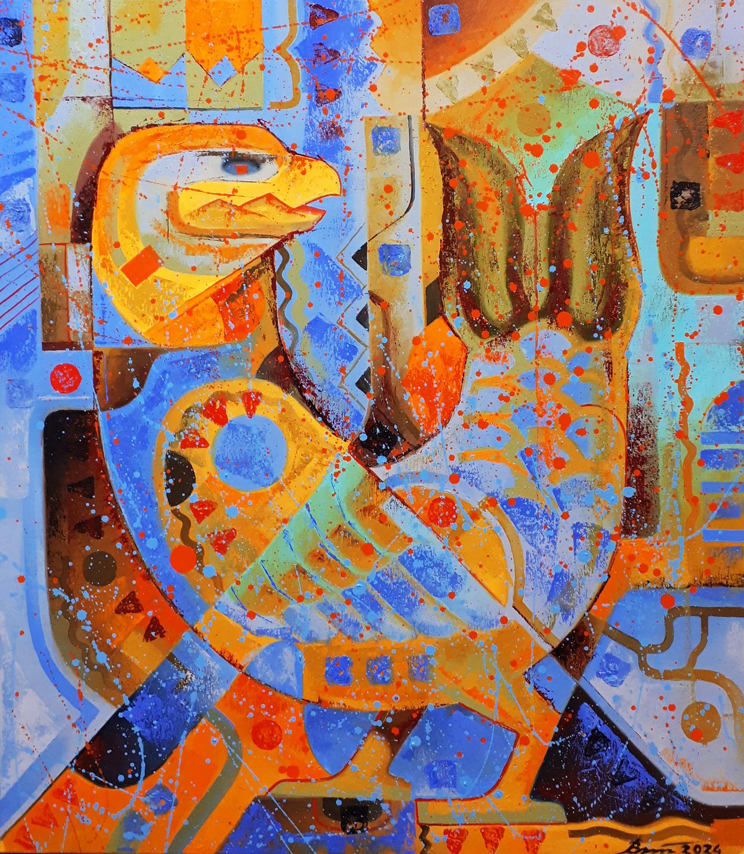 Oil painting Fish de Bird Sergey Voichenko