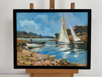 Oil painting Sailing on a yacht Yuriy Suprunchuk