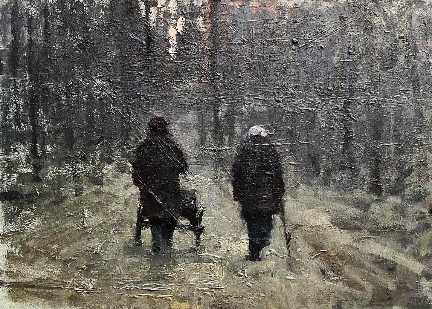 Oil painting Far from the city Volodymyr Pashchenko