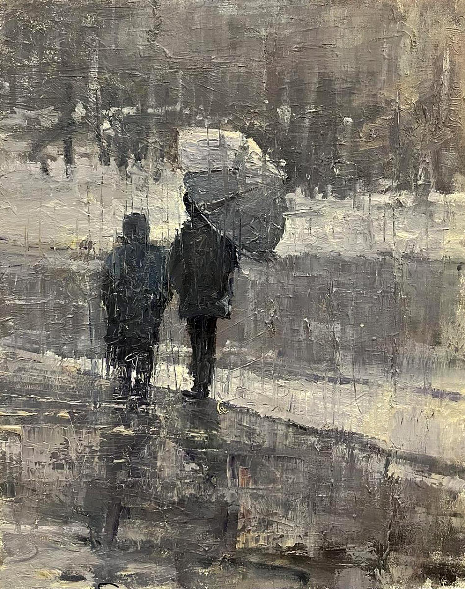 Oil painting Rain Volodymyr Pashchenko