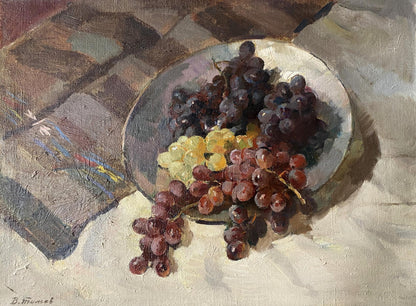 Oil painting Juicy grapes V. Tomov