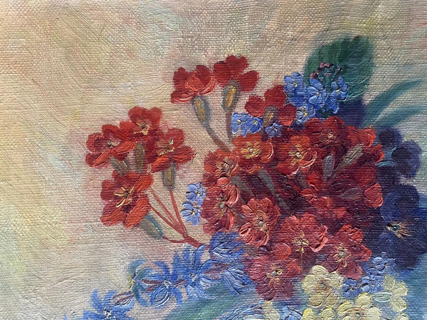 Oil painting Wildflowers European artist