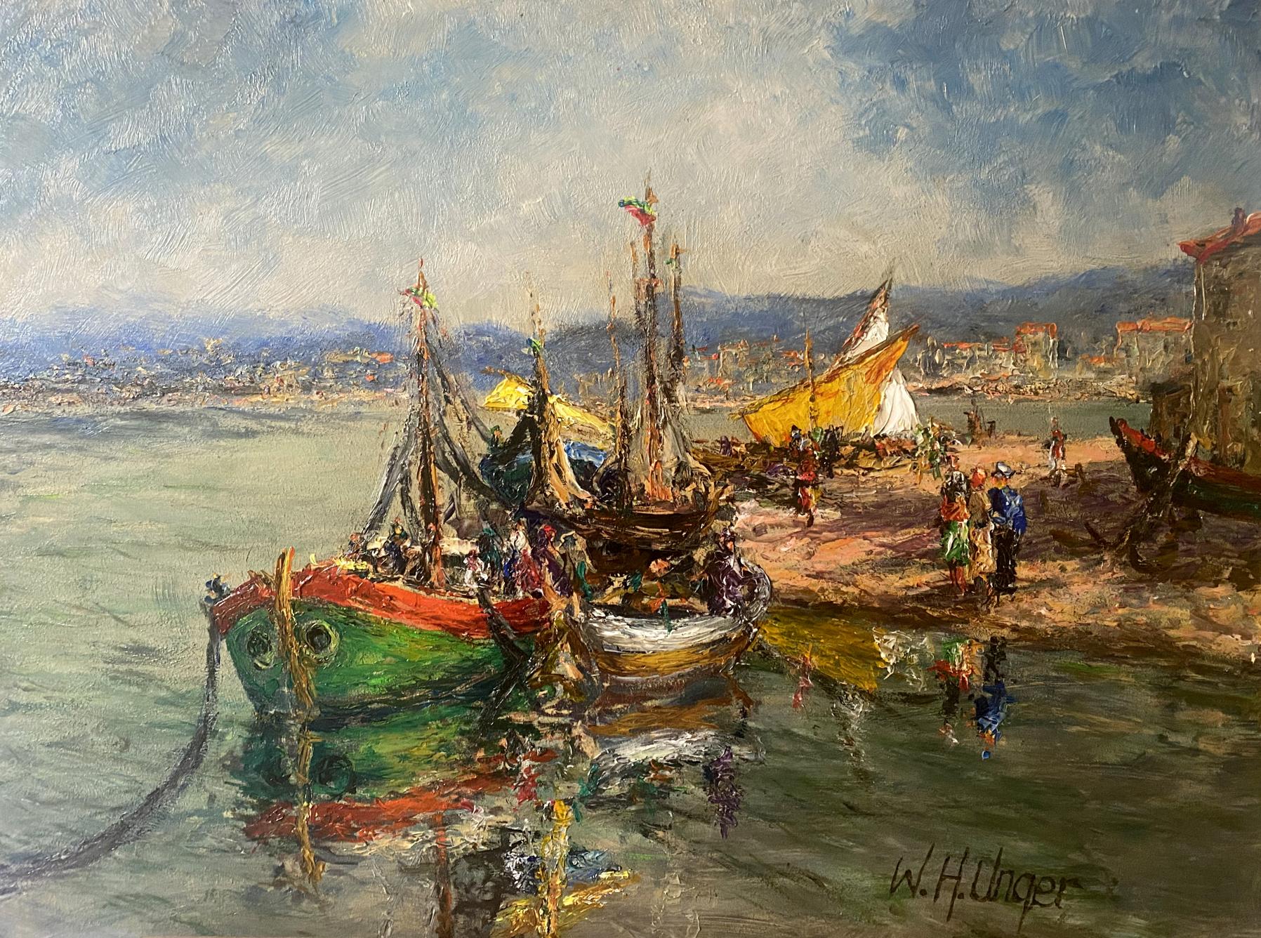Oil painting Sailing park Unknown European artist