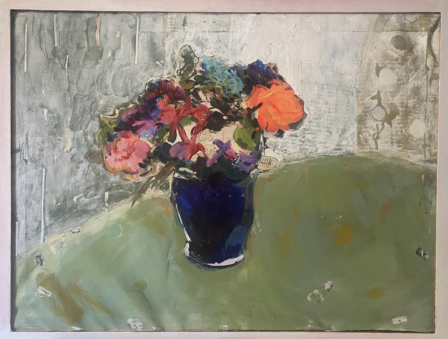 Oil painting Flowers on the table Samchuk Vasily Alexandrovich