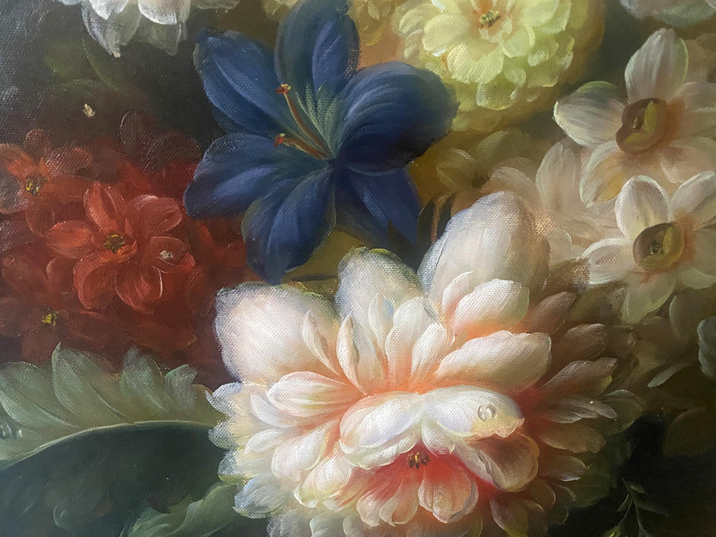 Oil painting Summer flowers European artist