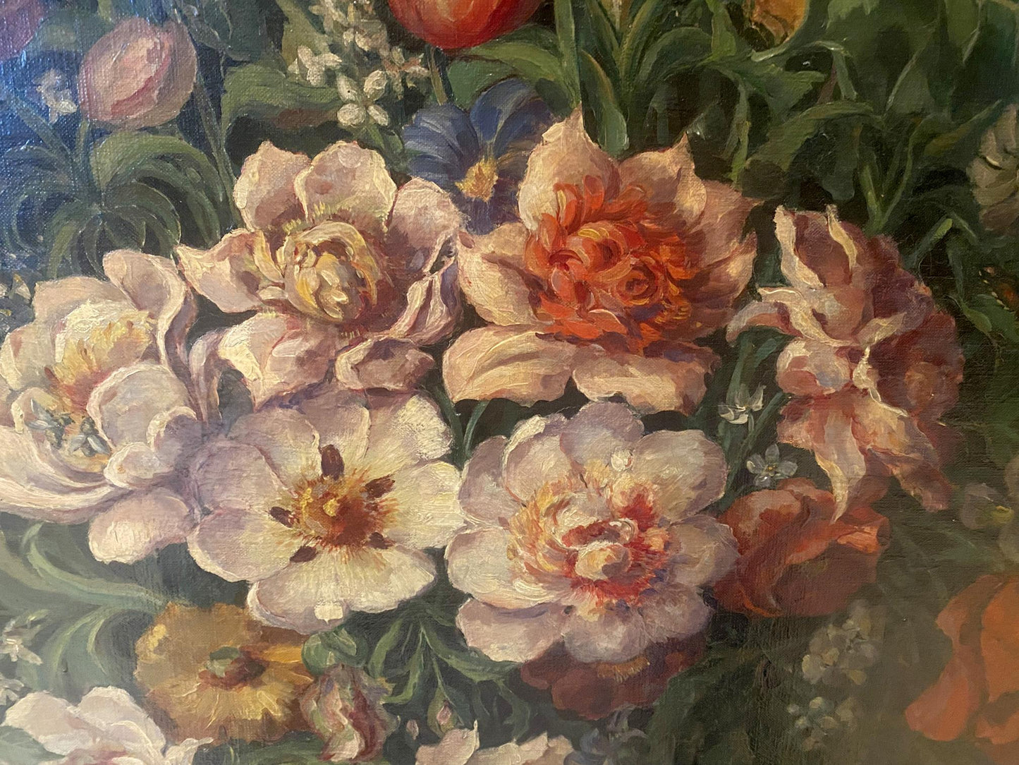 Oil painting Bouquet of flowers European artist