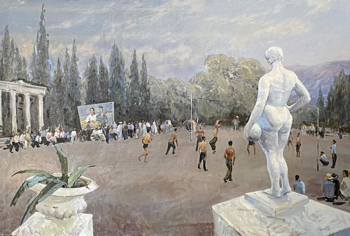 Oil painting Alushta city Varvarov Anatoly Viktorovich